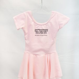 Logo leotard with attached skirt